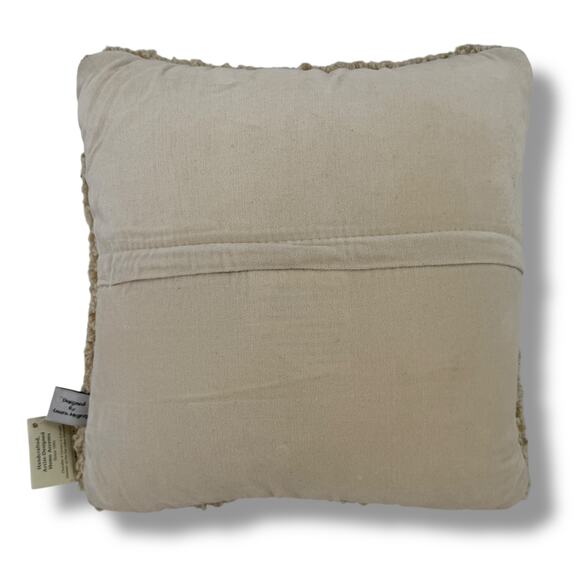 Chandler 4 Corners Hooked Wool Winter Beanie Cat Lover Throw Pillow 12" Square - Picture 2 of 5